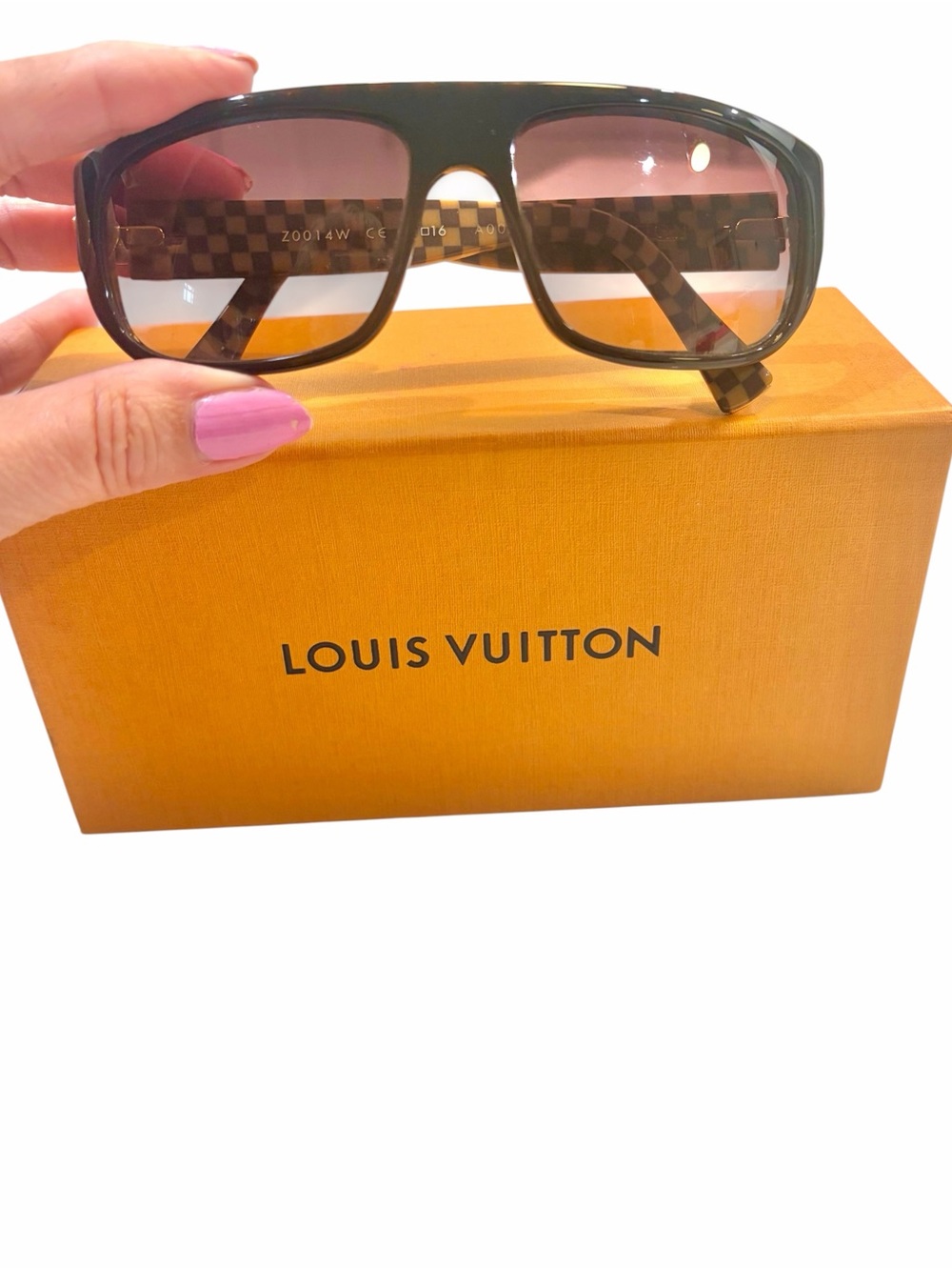 Authentic Louis Vuitton Z0014W Rare Vintage Damier Checked Sunglasses France 🇫🇷